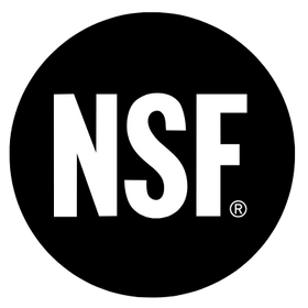 NSF logo on a black background